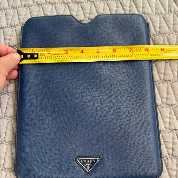 Prada Blue Saffiano Leather IPAD Case - Picture 2 of 5